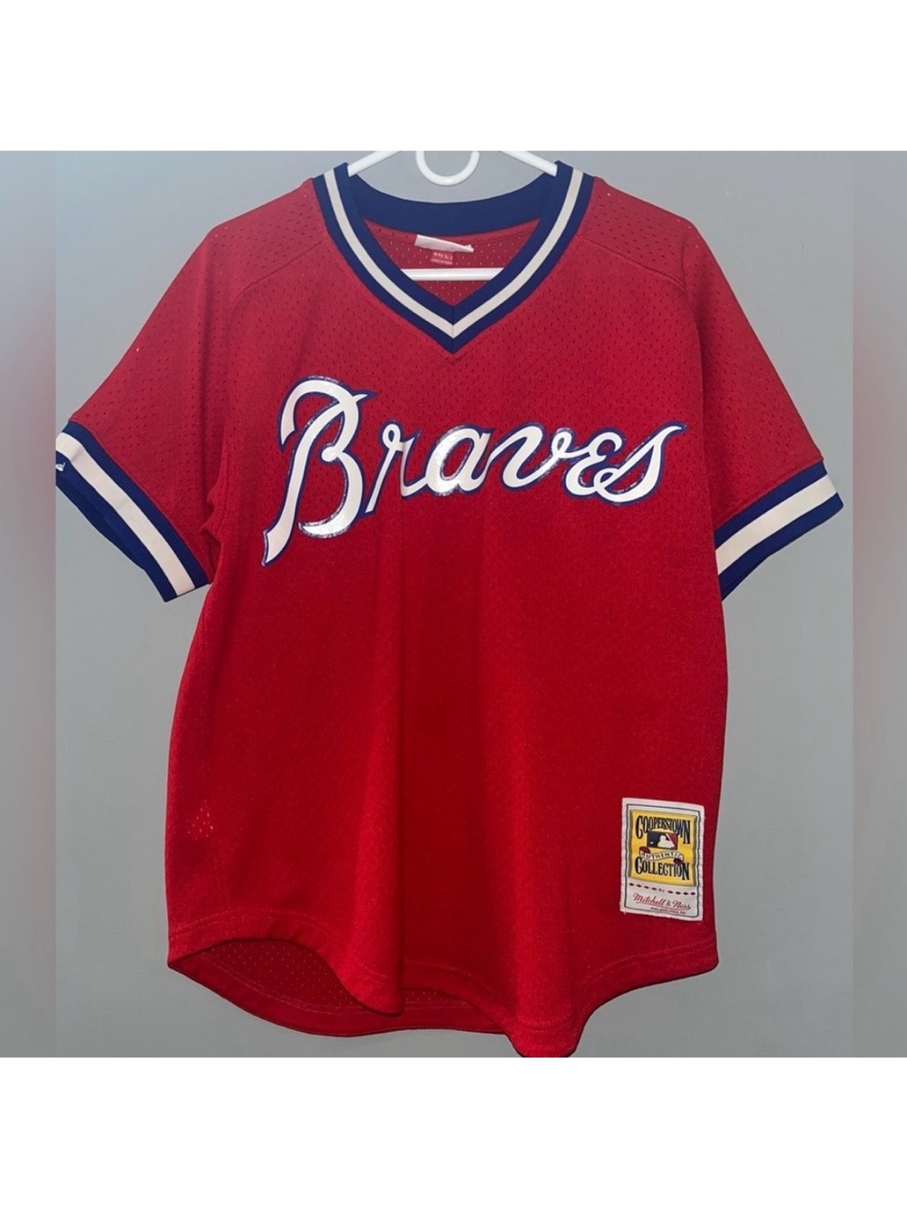 Atlanta Braves No. 3 Dale Murphy Mitchell Ness 1980 Cooperstown Authentic Jersey - Picture 2 of 12